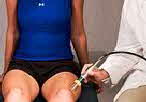Knee treatment with cold laser